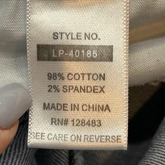 Litz Jeans Funky Faded Two-toned Fringe hem Size 30 - Picture 8 of 9